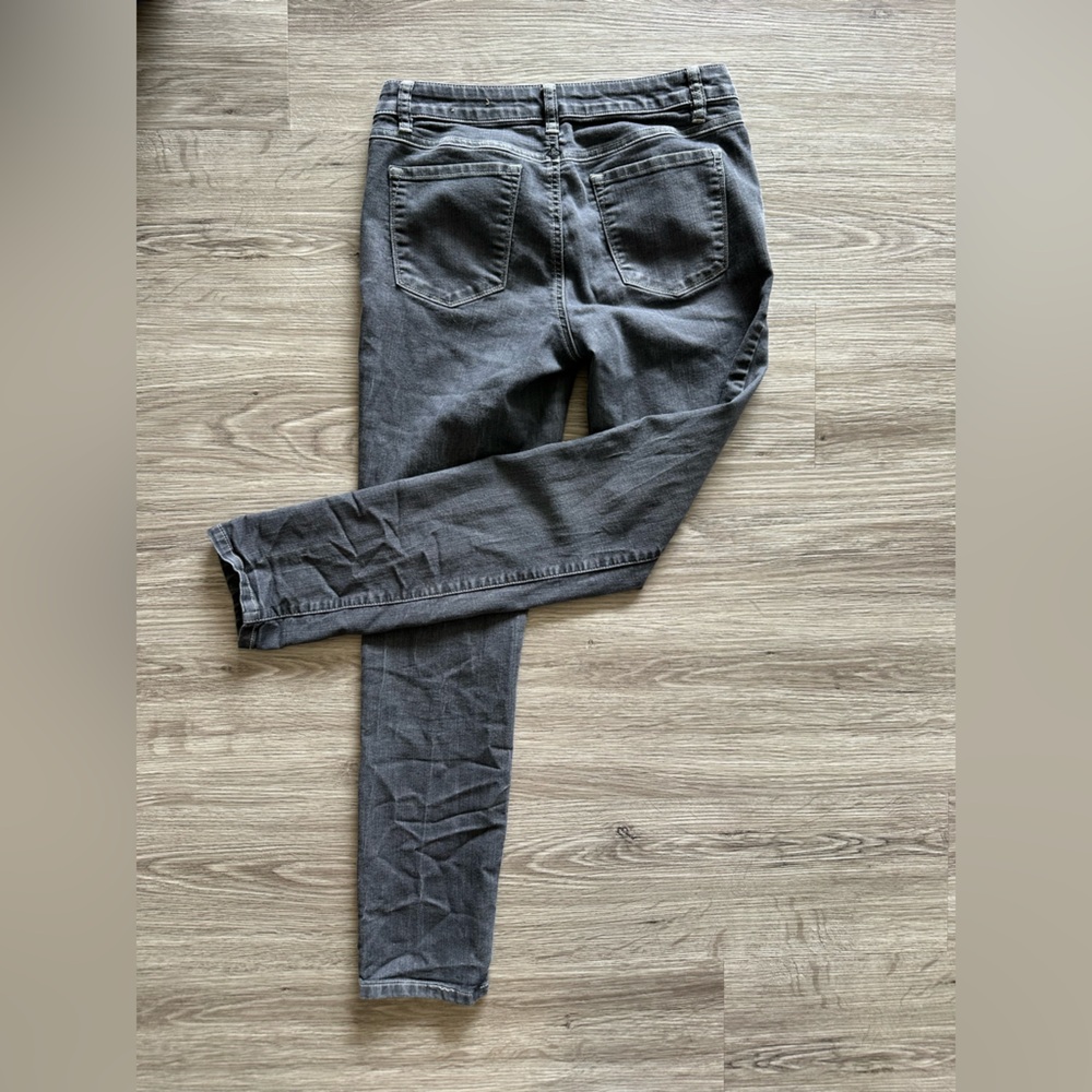 Prana Dark Gray Skinny Jeans Mid Rise Size 4/27 - Picture 4 of 11